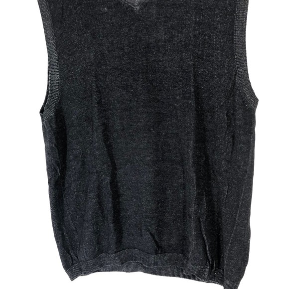 J. Ferrar Mens Vintage Vest in a Black Fade Out Stretchy Fabric; Preppy Style M - Picture 4 of 6